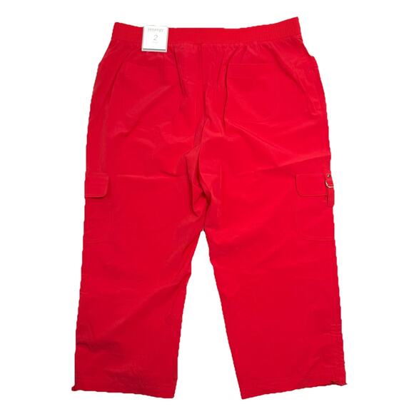 Zenergy Chicos Neema Emma Cargo Cropped Pant Sz 2 US L/12 Pink/Blue/Tan Lot Of 3 - Picture 7 of 16